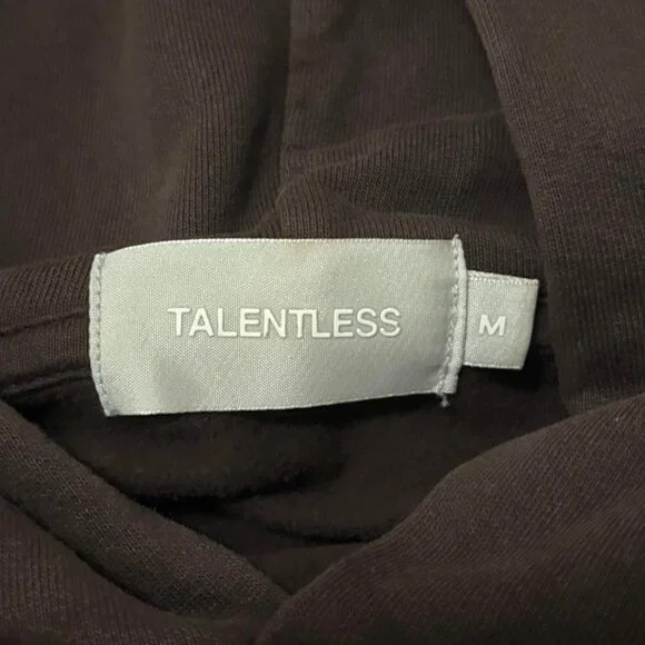 Talentless Oversized Lightweight Brown Hoodie - Picture 4 of 4